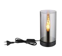 Big Light Tischleuchte Beistelllampe Camera Letto Metallo Nera H 22,5 IP20 [EEK: Non valutato]