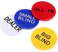 Big Little Blind Poker Chip e pulsante Dealer per accessori Texas Hold'emUtile