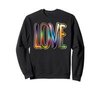 Big Love Rainbow Pride LGBTQ Graphic Ally Festival, Idea Regalo Felpa