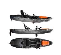 BIG MAMA KAYAK A PEDALI TRIKEN 330 - CANOA MONOPOSTO FISHING CON 4 PORTACANNE, 2