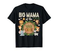 Big Mama of The Wild One Safari Primo Compleanno Maglietta