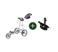 BIG MAX Carrello da golf Autofold X, grigio/bianco