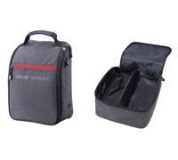 Big Max Shoe Bag - Borsa per scarpe da golf (Storm/Charcoal/Red)