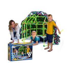 Big Minds - Capanna Che Brilla Al Buio | Fortino Per Bambini 5 Ans | Kit Costruzione Fortezza Per Bambini | Costruzioni Forme Infinite 130 Pezzi