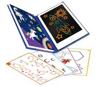 Big Minds - Tavoletta Grafica Bambini LCD | Lavagna Per Bambini In Formato Libro | Lavagnetta Cancellabile Bambini 20 Modelli Reversibili | Lavagna Magica Per Bambini 21.5 Cm | Giochi Bambini 4 Anni