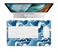 Big Mouse Pad, Topographic Pattern Keyboard Mat, Extra Large Desk Mat, Non-Slip Rubber Base, Computer Laptop Accessory, Office, Home, Gaming Setup