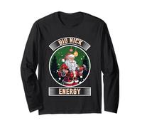Big Nick Energy Babbo Natale Vacanze Divertimento Maglia a Manica