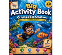 Big Ocean Activity Book for Kids Ages 4-8: 100+ Fun Activities Including Coloring, Mazes, Dot-to-Dot, Hidden Objects, Word Search & More