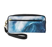 Big Ocean Wave - Astuccio per matite e trucchi con stampa HD, per ragazze, studenti, cosmetici, per scuola, ufficio, viaggi
