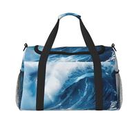 Big Ocean Wave - Borsa da viaggio con stampa HD, pieghevole, impermeabile, leggera, con tracolla