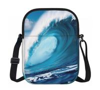 Big Ocean Wave HD Print Borsa a tracolla da donna leggera da ufficio borsa da viaggio casual per tutti i giorni