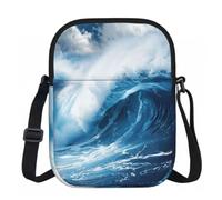 Big Ocean Wave HD Print Borsa a tracolla da donna leggera da ufficio borsa da viaggio casual per tutti i giorni