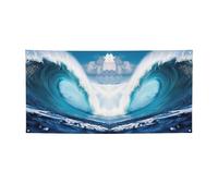 Big Ocean Wave HD Print Versatile Party Banner, decorazioni per eventi, Ringraziamento, feste di compleanno e altro