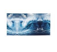 Big Ocean Wave HD Print Versatile Party Banner, decorazioni per eventi, Ringraziamento, feste di compleanno e altro