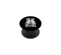 Big Ol' Kitties Happy Chubby Cats Design PopSockets PopGrip Adesivo
