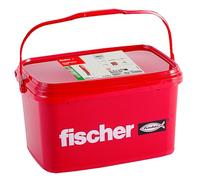 Big Pack 75 fischer DuoPower 8 x 40 S Tasselli con viti | Alta capacità di carico per muri in cemento, mattoni o intonaco | Per lavelli, mensole, supporti TV