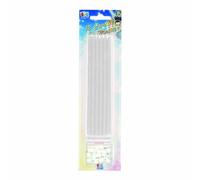 Big Party-12 Candele Sottili Bianche con Supporti, 71052