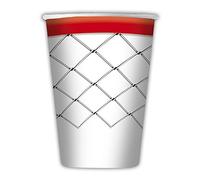 Big Party 8 Bicchieri in Carta Tema Basket 200cc