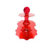 Big Party ALZATINA ESPOSITORE Rosso 3 Piani 35cm