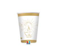 Big Party Bicchieri Cresima Gold Cc 250 8 Pz