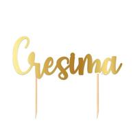 Big Party Cake Topper in Carta Scritta Cresima Gold - Sopratorta Oro