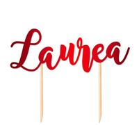 Big Party Cake Topper Italic Laurea