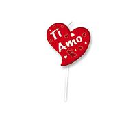 Big Party Candela Cuore Ti Amo Pick Candelina Decorazione Torta