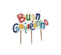 BIG PARTY - 73111 - Candelina picks - Buon Compleanno - multicolor - Big Party - 94671 - Conf. da 1 Pz. - 73111