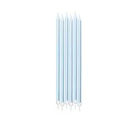 Big Party CANDELINE Matita PERLATE Celeste 15 CM 6 PZ