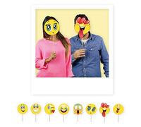 Big Party- Conf.8 Photo Booth Emoticon, Colore, 81290