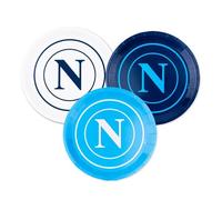 Big Party | Confezione da 6 Piatti Napoli Calcio Servizio Tavola per Festa Compleanno Evento Party Bambino Bambina (Diametro 18 CM)