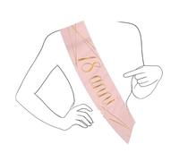 Big Party Fascia Premio Metallizzata 18 Anni Rosa Gold