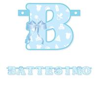 Big Party Festone Banner Battesimo 140 X 15 CM Azzurro