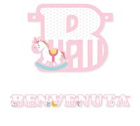 Big Party Festone Banner BENVENUTA 135 X 15 CM Rosa
