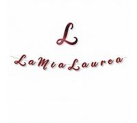 Big Party Festone Banner Lettere LA MIA Laurea 300 X 15 CM