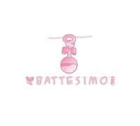 Big Party Festone con Scritta Maxi Il Mio Battesimo Rosa