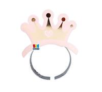 Big Party Frontini in Carta Princess Crown Cf 4 Pz Rosa Oro