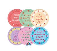 Big Party Piatti Carta Cake Party Mix D 18 Cm Cf 6 Pz