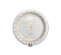 Big Party Piatti Cresima Gold D 18 Cm 8 Pz