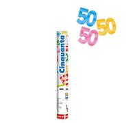Big Party SPARA CORIANDOLI 50 Anni Metal Colori Assortiti