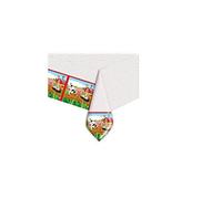 Big Party Tovaglia in PVC a Tema Fattoria, Multicolore, 140 x 270 cm