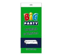 Big Party Tovaglia plastificata rettangolare per Compleanni e Cerimonie 137 x 274 centimetri Verde