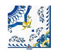 Big Party Tovaglioli Carta Amalfi 33 x 33 Cm Cf 16 Pz