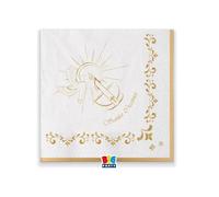 Big Party Tovaglioli Cresima Gold 25 x 25 Cm 20 Pz