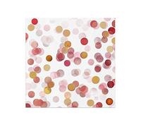 Big Party Tovagliolo 33x33 cm Coriandoli Rosa 8 Pezzi