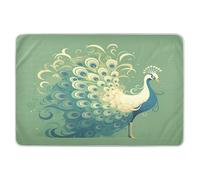 Big Peacock Spring Green Extra Large Riutilizzabile Training Pee Pad per bambini altamente assorbente Vasino Training Mat fasciatoio culla materasso per bambini 132,1 cm L x 86,4 cm W