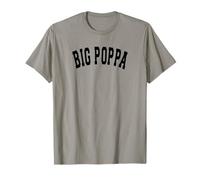 Big Poppa Varsity Hip Hop Dad Fathers Day Maglietta