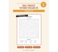 Big Print Word Search: No. 5 - Christmas