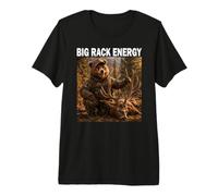 Big Rack Energy Caccia Vita da Cacciatore Cervo Anatra Maglietta Premium