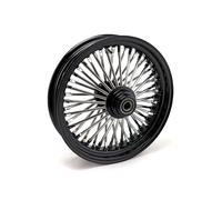 Big Raggi Ruota Frontale Singolo Flangia Nero 3,5x16 " per Harley-Davidson Con